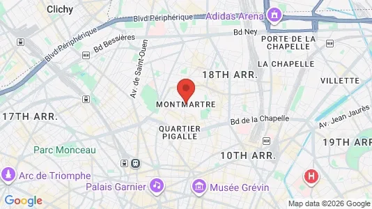Apartments for rent in Paris 18ème arrondissement - Montmartre - Photo from Google Street View