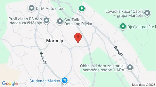 Apartments for rent i Viškovo - kort over placeringen