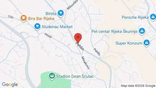 Apartments for rent i Rijeka - kort over placeringen