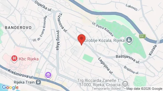 Apartments for rent i Rijeka - kort over placeringen