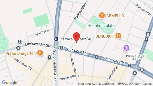 Apartments for rent i Berlin Pankow - kort over placeringen