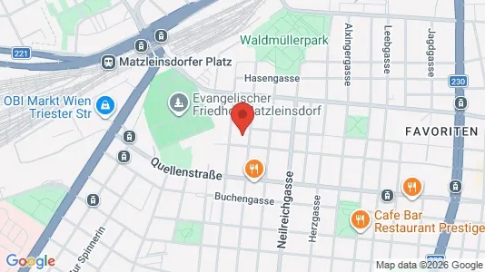 Apartments for rent in Vienna Favoriten - Photo from Google Street View