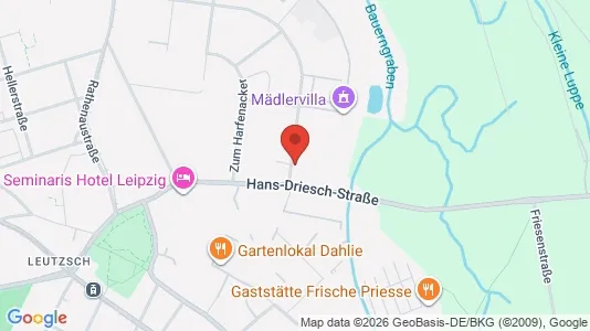 Apartments for rent i Leipzig - kort over placeringen