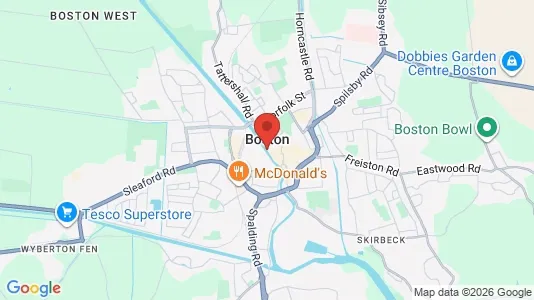 Apartments for rent i Boston - Lincolnshire - kort over placeringen