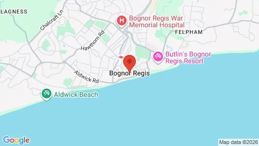 Apartments for rent i Bognor Regis - West Sussex - kort over placeringen