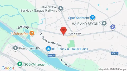 Apartments for rent i Izegem - kort over placeringen