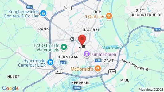 Houses for rent i Lier - kort over placeringen