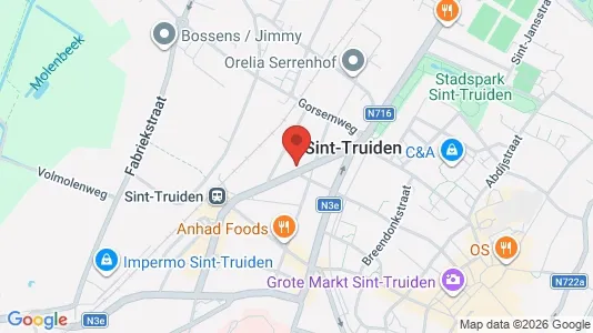 Apartments for rent i Sint-Truiden - kort over placeringen