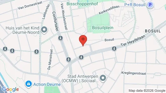 Apartments for rent i Antwerp Deurne - kort over placeringen