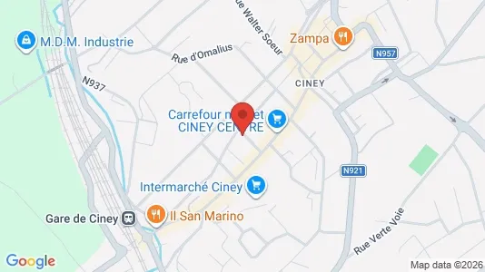 Apartments for rent in Ciney - Photo from Google Street View