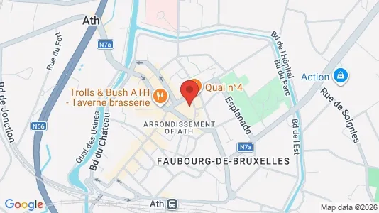 Apartments for rent i Aat - kort over placeringen