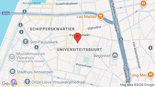 Apartments for rent i Stad Antwerp - kort over placeringen