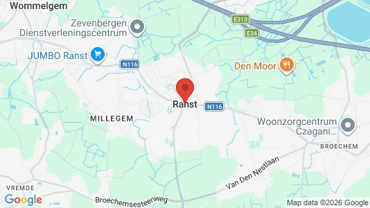 Houses for rent i Ranst - kort over placeringen