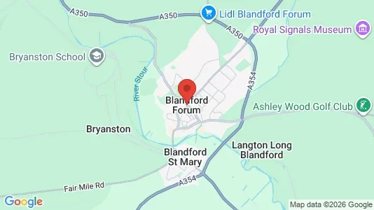 Apartments for rent i Blandford Forum - Dorset - kort over placeringen