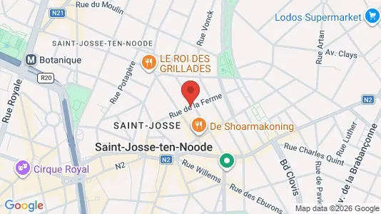 Apartments for rent i Brussels Sint-Joost-ten-Node - kort over placeringen