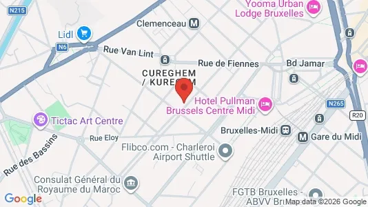 Apartments for rent i Brussels Anderlecht - kort over placeringen