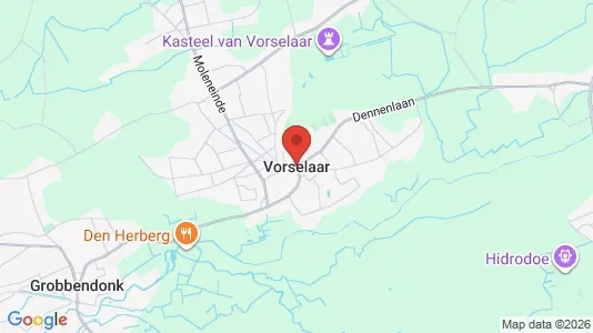 Houses for rent i Vorselaar - kort over placeringen