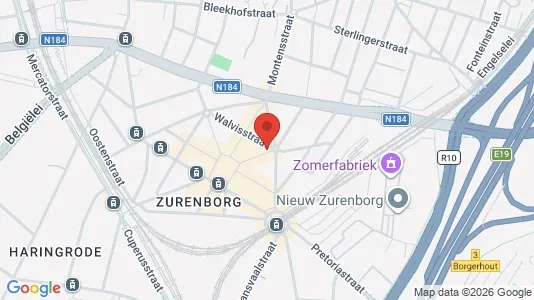 Apartments for rent i Stad Antwerp - kort over placeringen