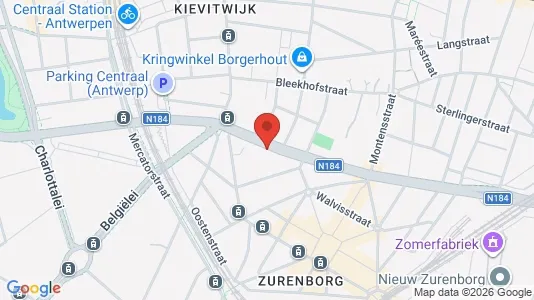 Apartments for rent i Stad Antwerp - kort over placeringen