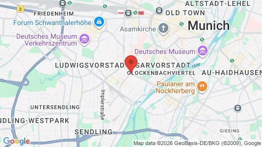 Apartments for rent in Munich Ludwigsvorstadt-Isarvorstadt - Photo from Google Street View