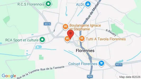 Apartments for rent i Florennes - kort over placeringen