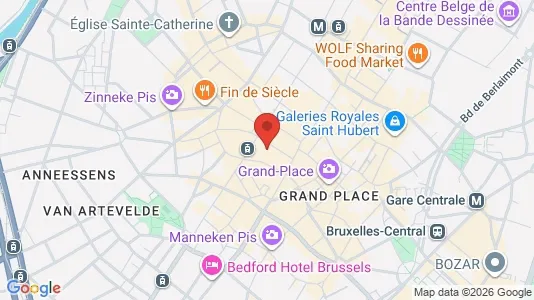 Apartments for rent i Stad Brussel - kort over placeringen