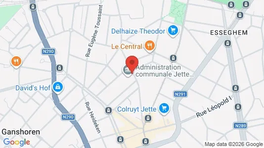 Apartments for rent i Brussels Jette - kort over placeringen