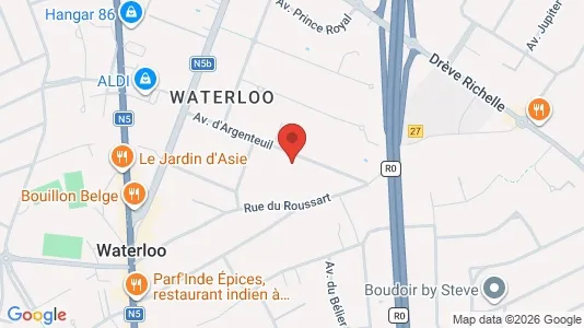 Apartments for rent i Waterloo - kort over placeringen