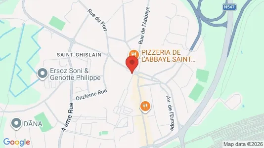 Apartments for rent i Saint-Ghislain - kort over placeringen