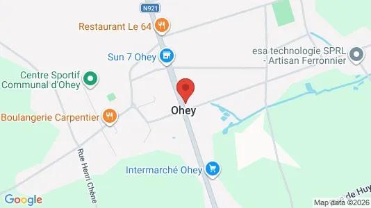 Apartments for rent i Ohey - kort over placeringen