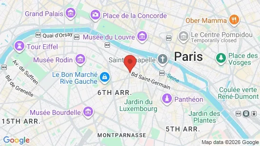 Rooms for rent i Paris 6ème arrondissement - Saint Germain - kort over placeringen