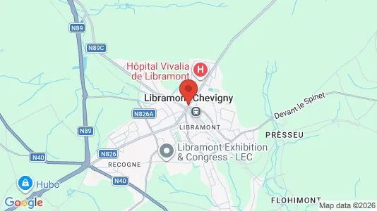 Rooms for rent i Libramont-Chevigny - kort over placeringen
