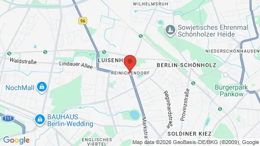 Rooms for rent i Berlin Reinickendorf - kort over placeringen