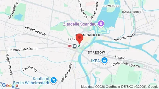 Rooms for rent i Berlin Spandau - kort over placeringen