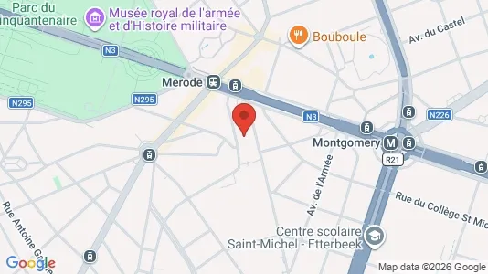 Apartments for rent i Brussels Etterbeek - kort over placeringen