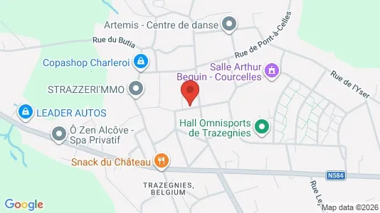Apartments for rent i Courcelles - kort over placeringen