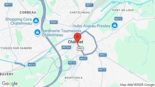 Apartments for rent i Châtelet - kort over placeringen