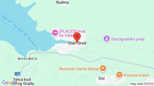 Apartments for rent i Stari Grad - kort over placeringen