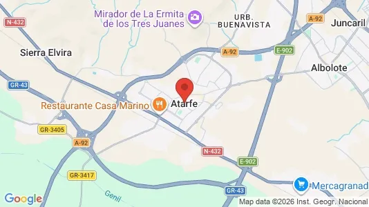 Houses for rent i Atarfe - kort over placeringen