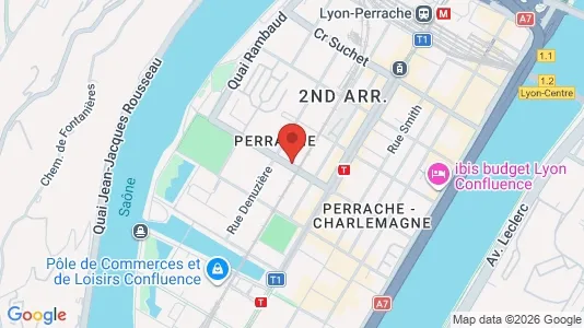 Apartments for rent i Lyon - kort over placeringen