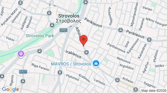 Apartments for rent i Nicosia Strovolos - kort over placeringen