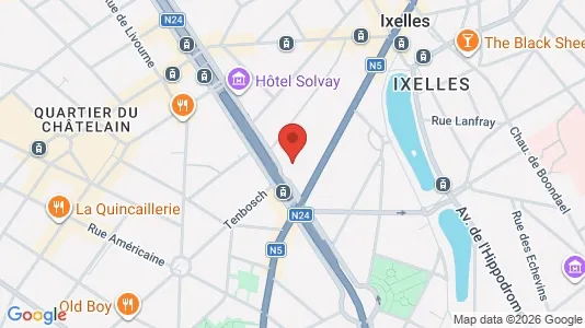 Apartments for rent i Brussels Elsene - kort over placeringen