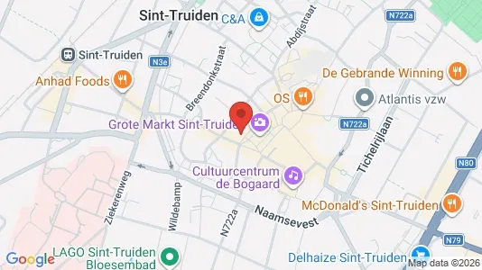 Apartments for rent i Sint-Truiden - kort over placeringen