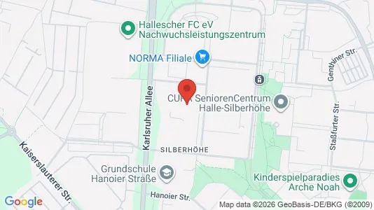 Apartments for rent i Halle (Saale) - kort over placeringen