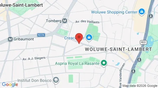 Apartments for rent i Brussels Sint-Lambrechts-Woluwe - kort over placeringen
