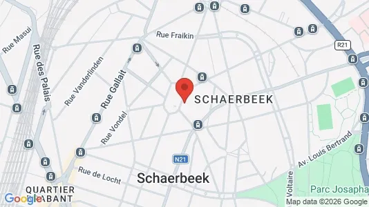 Apartments for rent i Brussels Schaarbeek - kort over placeringen