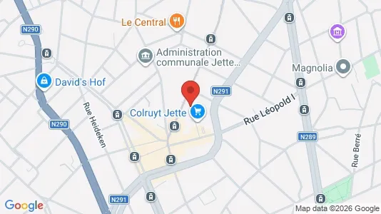 Apartments for rent i Brussels Jette - kort over placeringen