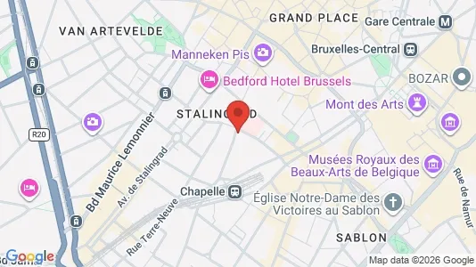 Apartments for rent i Stad Brussel - kort over placeringen