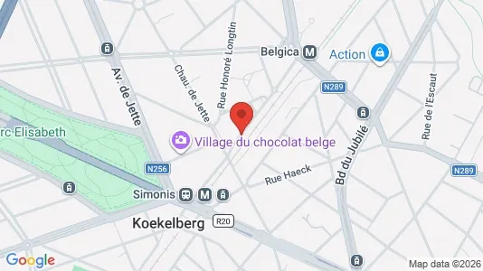 Apartments for rent i Brussels Jette - kort over placeringen
