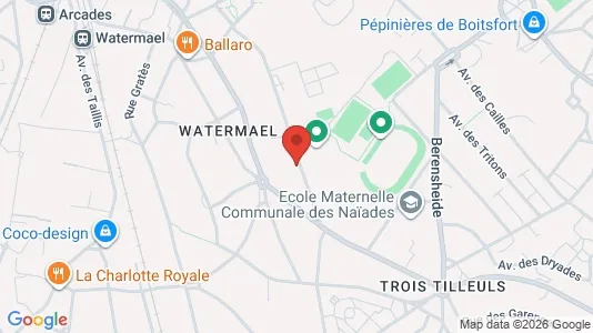 Apartments for rent i Brussels Watermaal-Bosvoorde - kort over placeringen